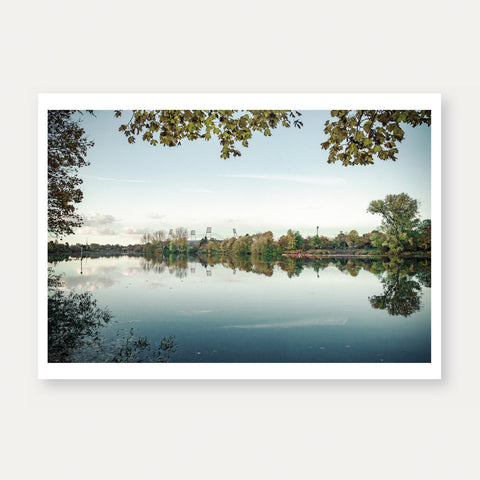 An der Weser – mit Blick zum Weserstadion (250) – Postkarte