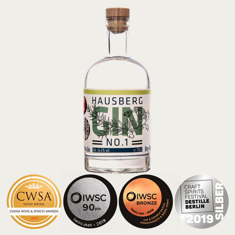 Hausberg No.1 - 700ml - Gin - Made in Bremen - Hausberg Spirituosen -