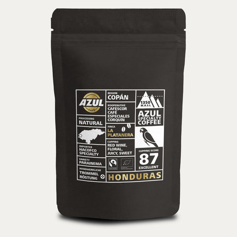 Honduras Cafescor La Platanera – Kaffee – Ganze Bohne 250 g - Made in Bremen - Azul - Kaffee