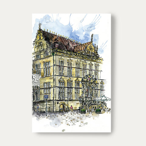 Schütting Bremen – Isa Fischer – Postkarte