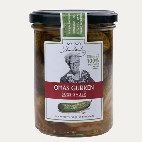 Omas Gurken süß-sauer – 400 g