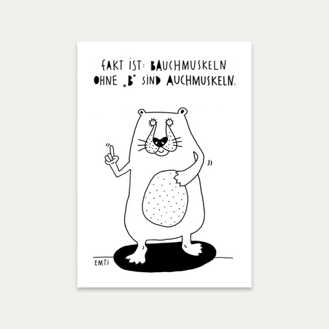 Auchmuskeln – Emti – Postkarte