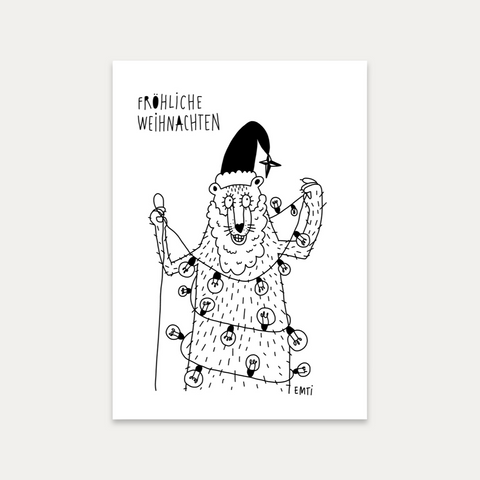 Fröhliche Weihnachten – Emti – Postkarte
