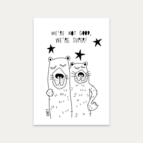 We´re super – Emti – Postkarte