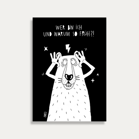 Wer bin ich – Emti – Postkarte