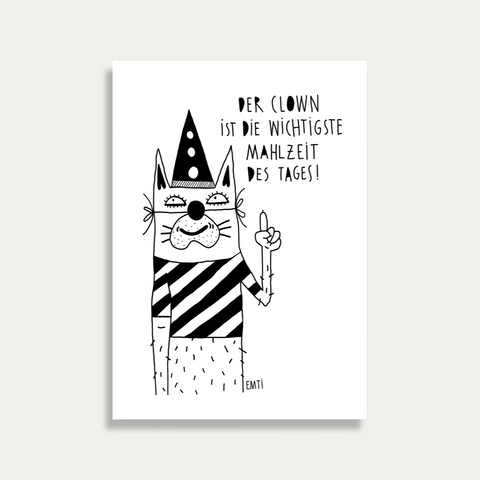 Der Clown – Emti – Postkarte