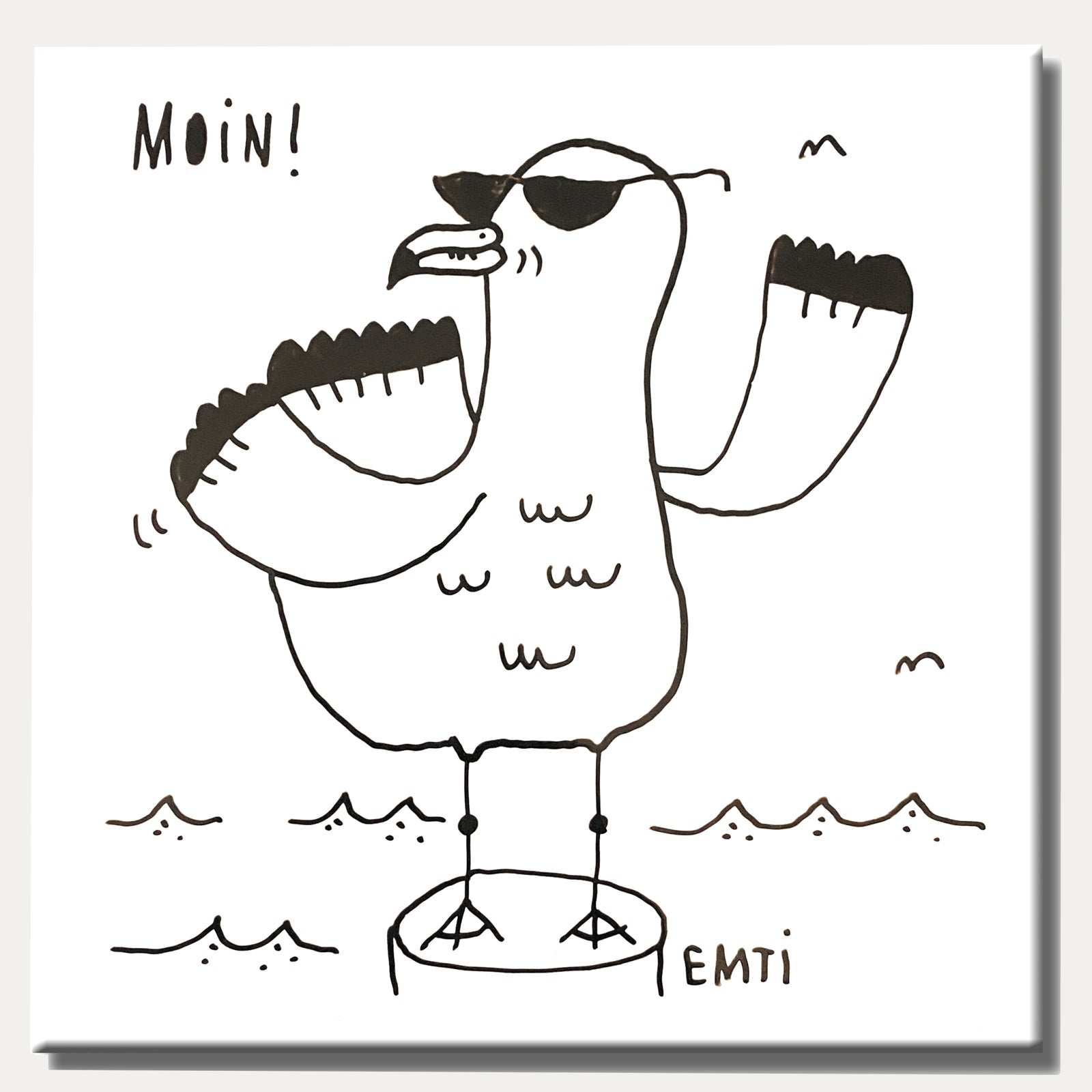 Moin Möwe Fliese