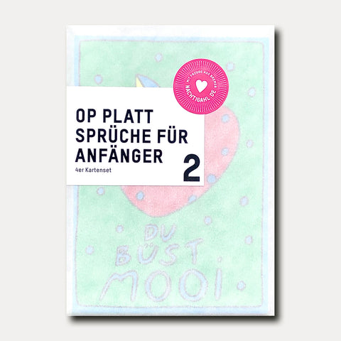 Kartenset OP PLATT 2 – 4 Stück – Postkarten