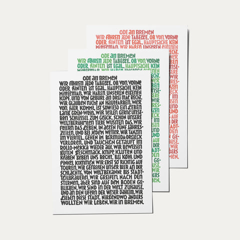 Ode an Bremen – Postkarte