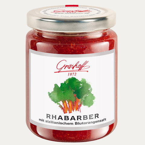 Rhabarberkonfitüre – Fruchtaufstrich 250 g