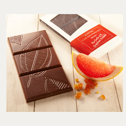 Grapefruit-Krokant – Tafelschokolade – 100 g - Made in Bremen - Nick van Heyningen - Schokoladentafel