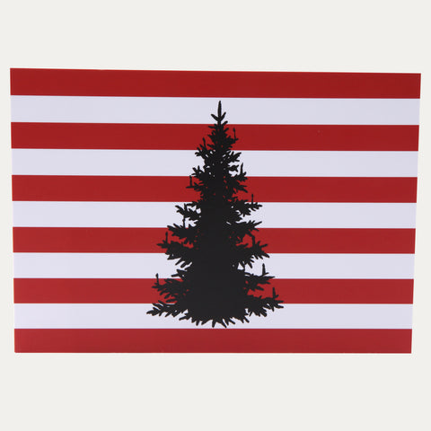 Weihnachtsbaum rot-weiß – Louicito – Postkarte