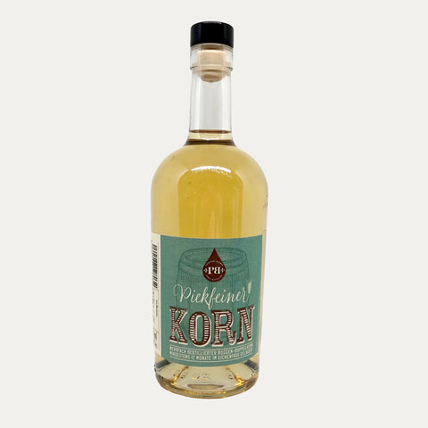 Piekfeiner Korn, Roggendoppelkorn, fassgelagert, 38% Vol. 500ml - Made in Bremen - Piekfeine Brände -