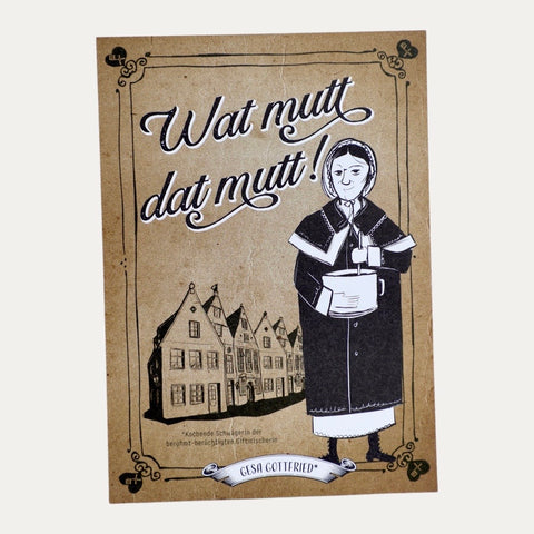Wat mutt dat mutt! Gesa Gottfried – Postkarte