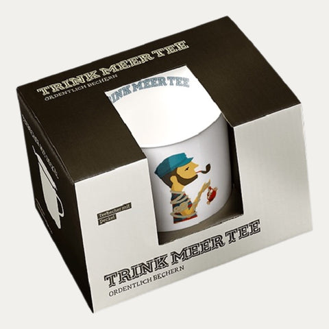 Denn Mann Tau – Teebecher mit Deckel