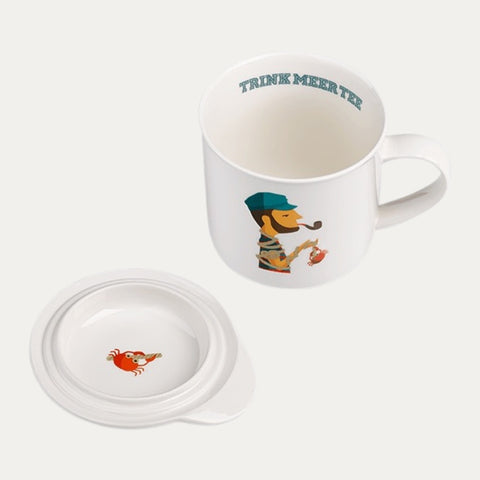 Denn Mann Tau – Teebecher mit Deckel
