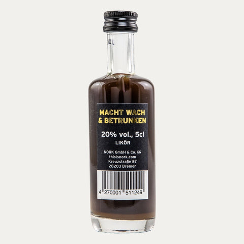 Kaffee-Lakritz Likör Nork 20% Vol. 5cl mini - Made in Bremen - NORK -