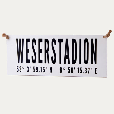 Schild – Weserstadion – Tafelwaerk
