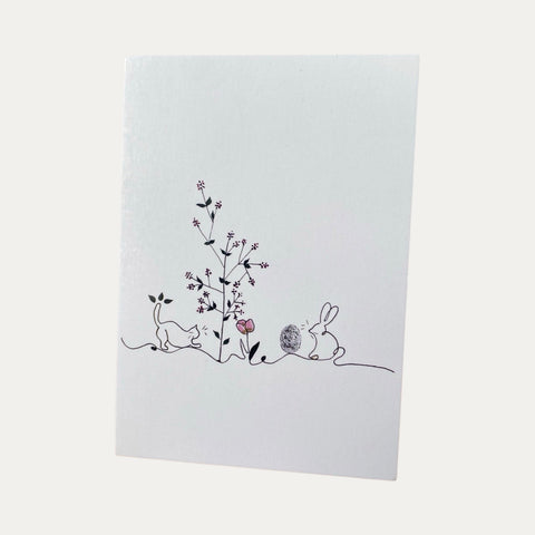 Katze & Hase – Wellborg – Postkarte