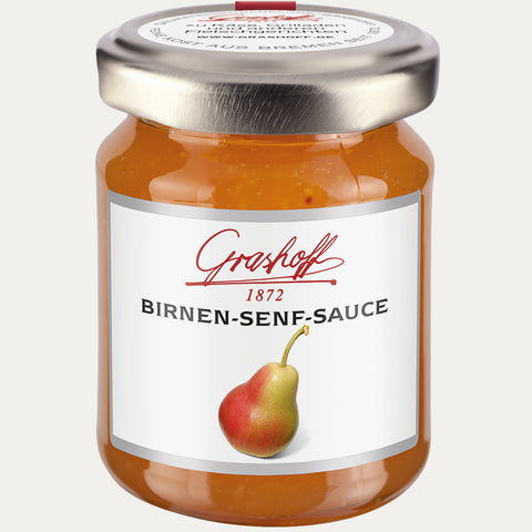 Birnen-Senf Sauce 125ml - Made in Bremen - Grashoff - 