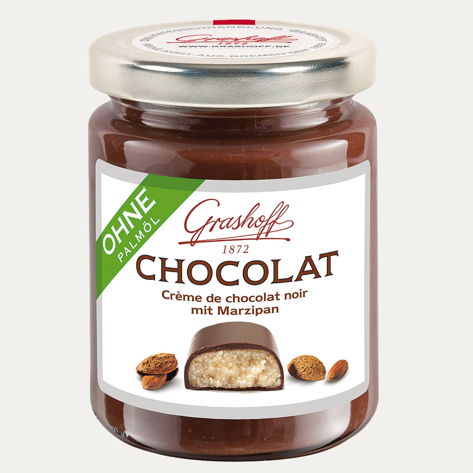 Dunkle Chocolat mit Marzipan – Schokoladencreme 250g