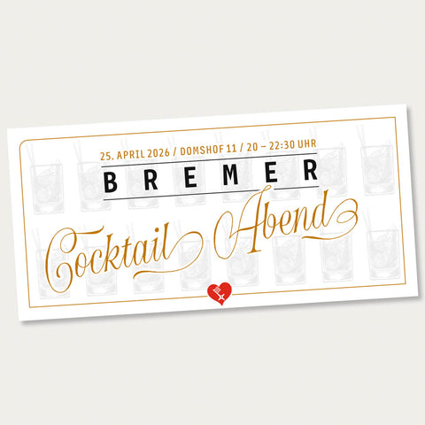 Bremer Cocktail-Abend – Samstag, 25. April 2026