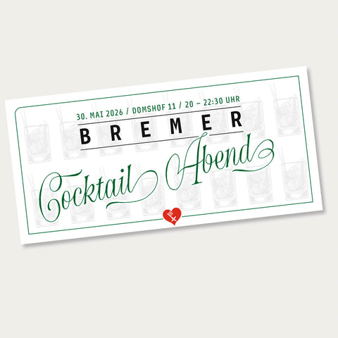 Bremer Cocktail-Abend – Samstag, 30. Mai 2026