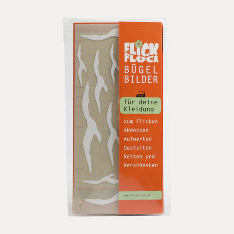 Vögel 12 St. – Bügelbild Motivbogen – Flickflock