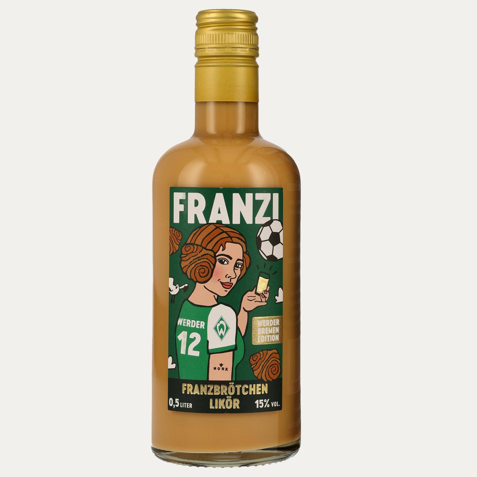 Franzi Franzbrötchenlikör – Werder Bremen Edition 15% Vol. - 500ml
