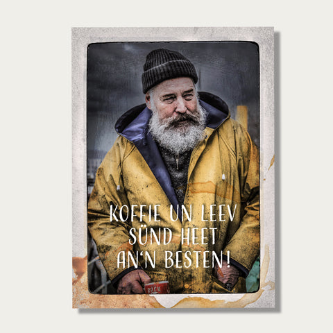 Hein Witt – Koffie un leev! – Postkarte