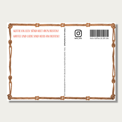 Hein Witt – Koffie un leev! – Postkarte