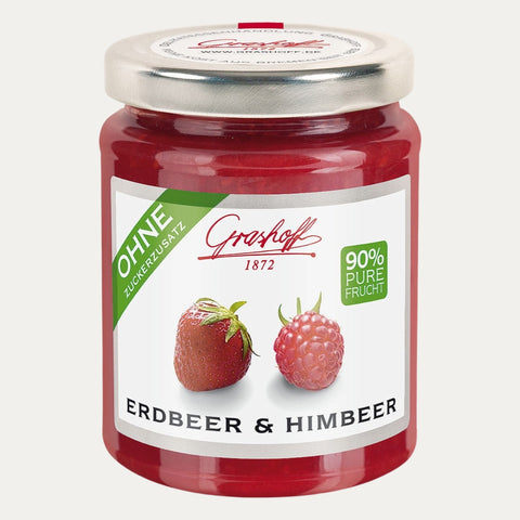 Erdbeer & Himbeer 90% pure Frucht – Fruchtmousse 230g