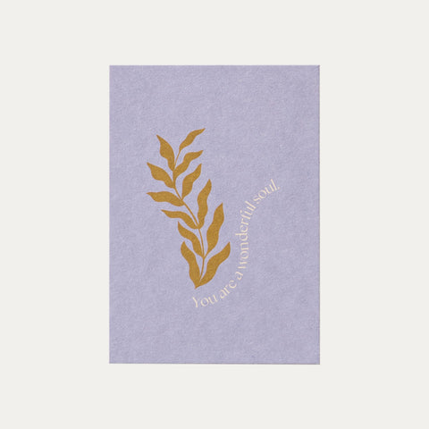 You are a wonderful soul – Reyounite – Postkarte