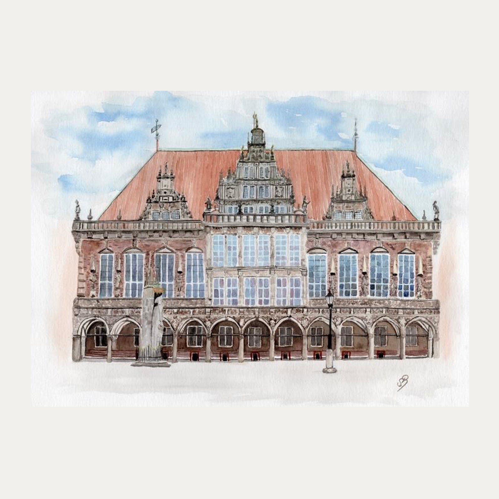 Rathaus Bremen – Postkarte – Delmemaster