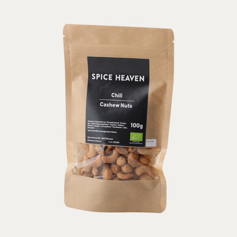Chili Cashews, 100g - Spice Heaven