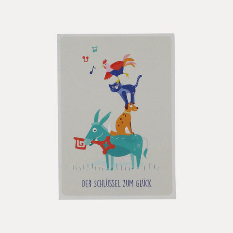 Stadtmusikanten – Der Schlüssel zum Glück – WG – Postkarte