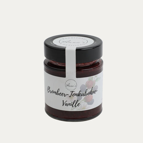 Fruchtaufstrich – Brombeere, Tonkabohne, Vanille – Annas Patisserie – 150 g