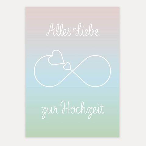 Alles Liebe zur Hochzeit – Astreine Karten – Postkarte