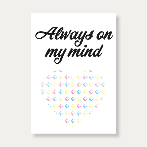 Always on my mind – Postkarte