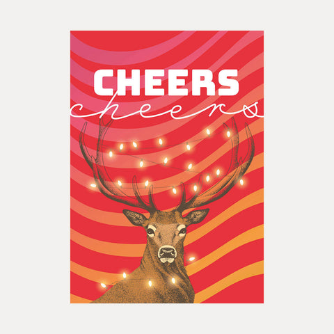 Cheers – Postkarte Weihnachten