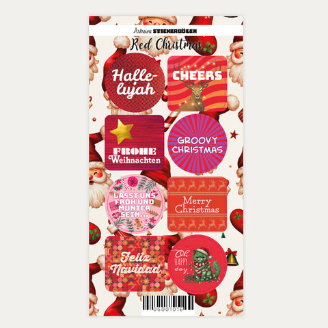 Red Christmas – Stickerbogen
