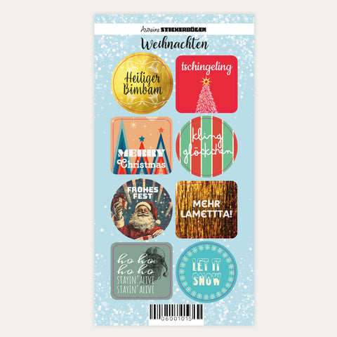 Weihnachten – Stickerbogen