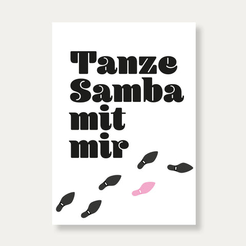 Tanze Samba mit mir – Postkarte