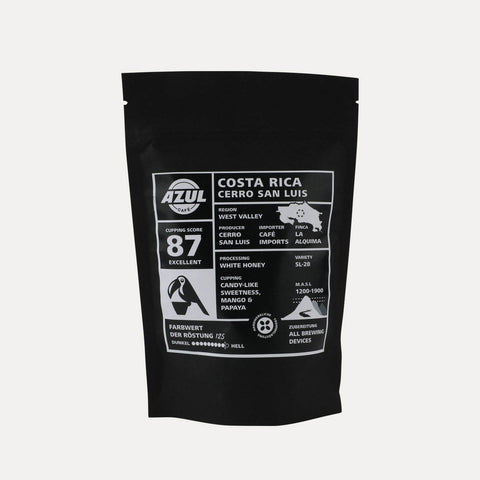 Costa Rica Cerro San Luis – Kaffee – Ganze Bohne 250 g
