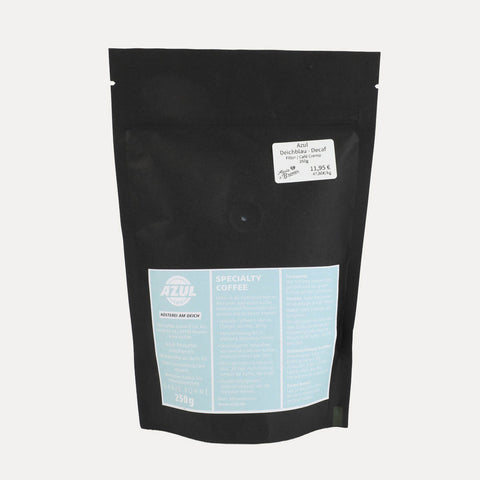 Deichblau Café Crema Entkoffeiniert – Kaffee – Ganze Bohne 250 g