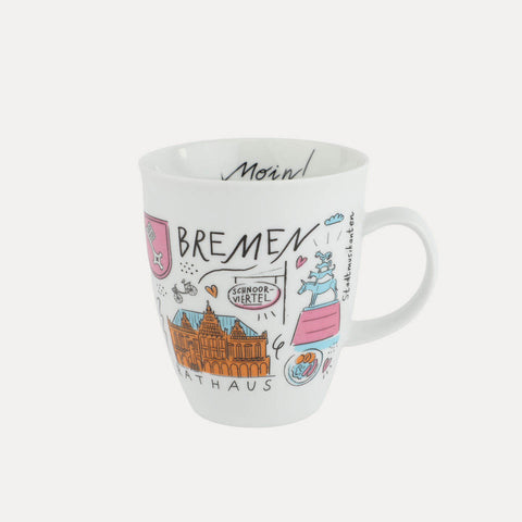 Bremen Stadtleben Moin!  – Tee-Becher, Kaffee-Becher - Made in Bremen - Cup Mug - Kaffee- & Teebecher