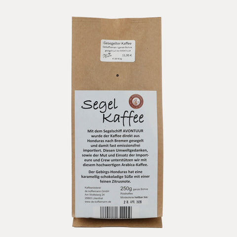 Segel Kaffee – de Koffiemann – ganze Bohne – 250 g