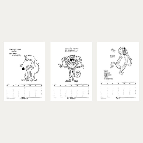 Wandkalender / Jahreskalender 2026 – DIN A3 – EMTI