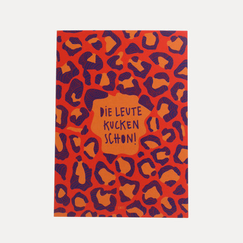 Die Leute kucken schon! – Emti – Postkarte