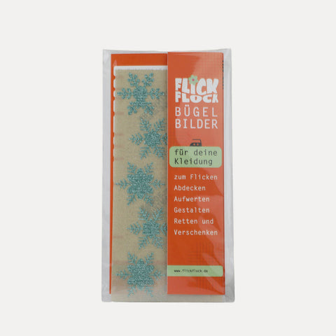 Schneeflocken 9 St. – Bügelbild Motivbogen – Flickflock